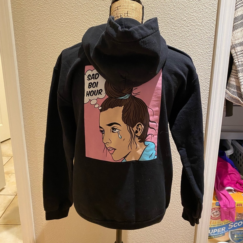 Emma Chamberlain merch black hoodie